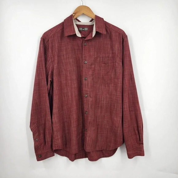 REI Other - REI Men's Button Up Long Sleeve Collared Casual Shirt Red Size M